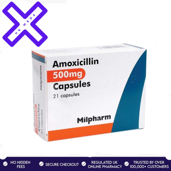 Amoxicillin 500mg, effectively used in treating bacterial infections.